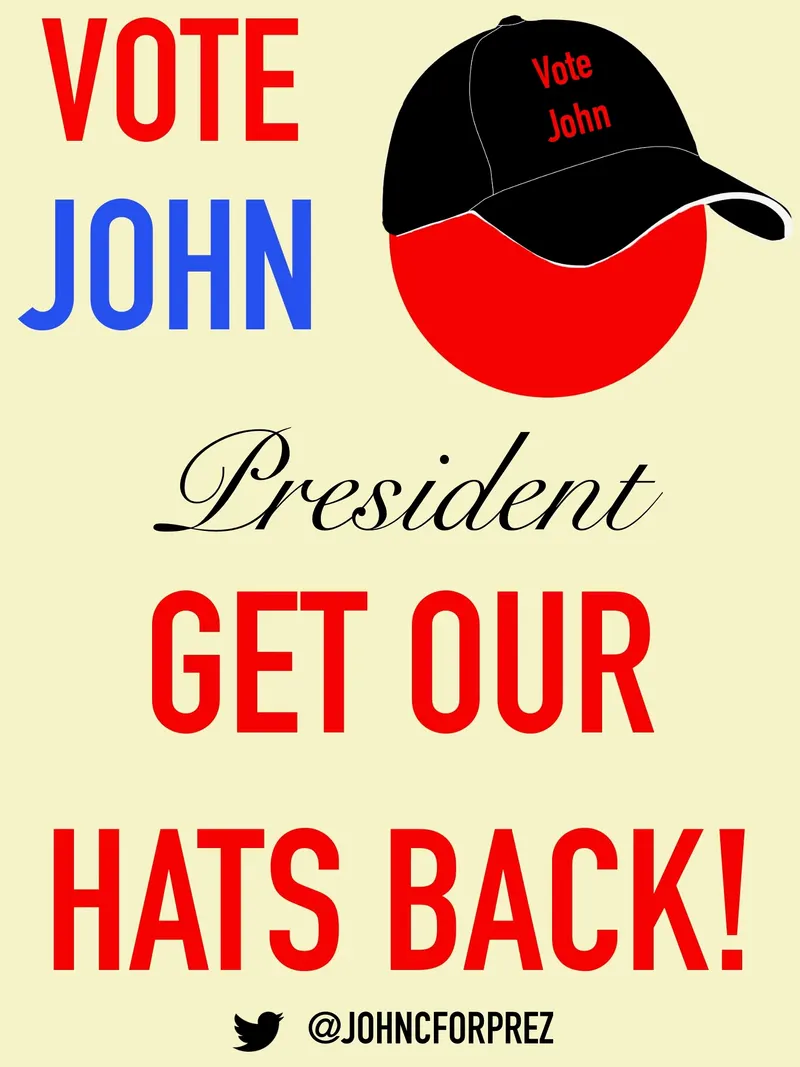 Vote John campaign graphic.