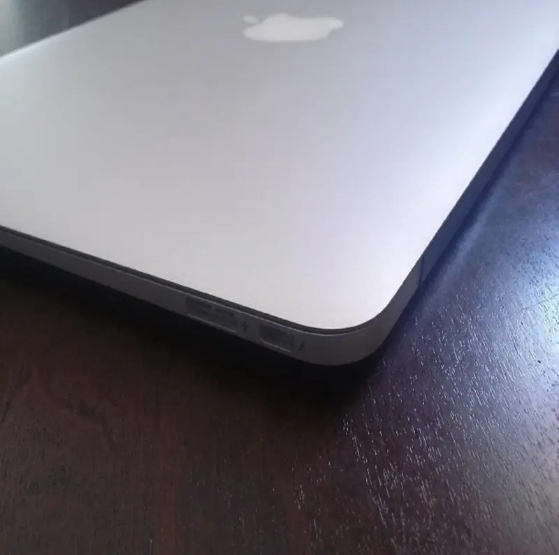 The edge of my MacBook Air.