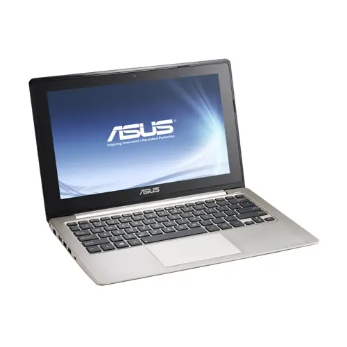 ASUS laptop, open.