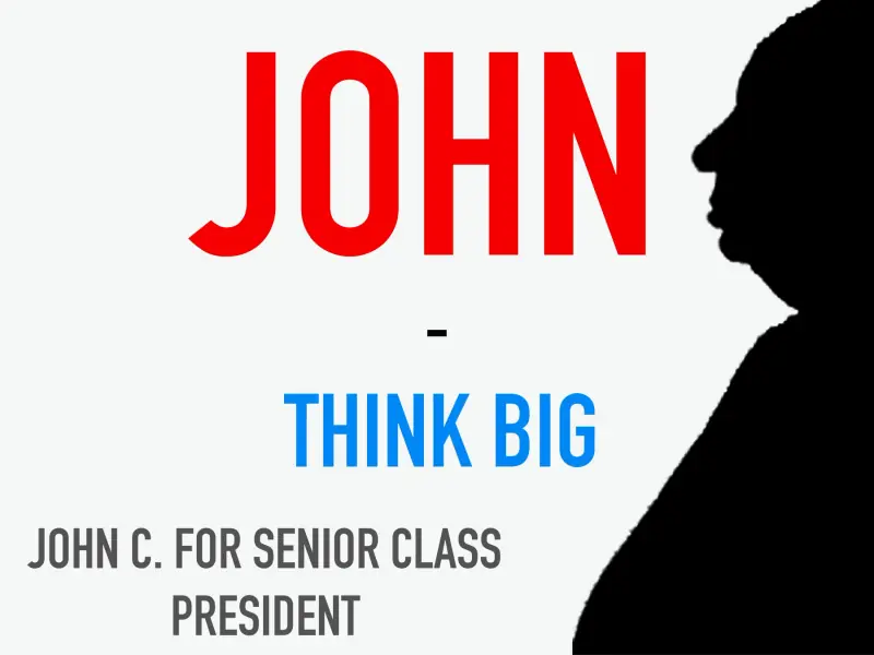 “Think Big” campaign poster.