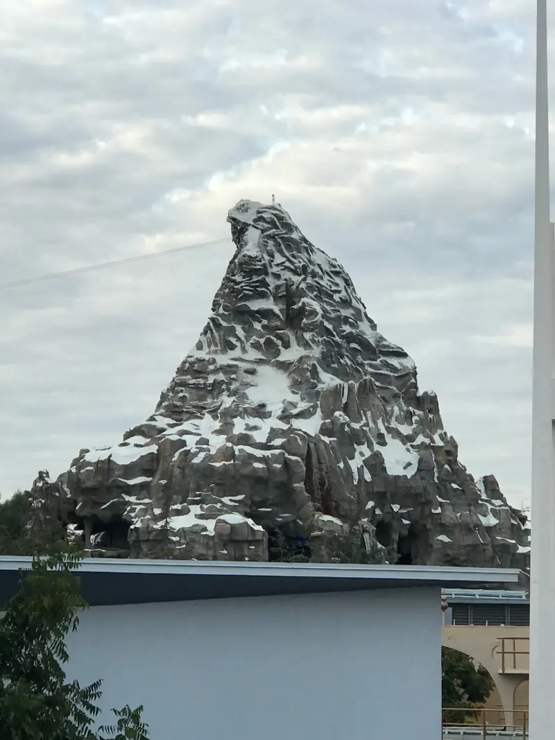 The Matterhorn at Disneyland.