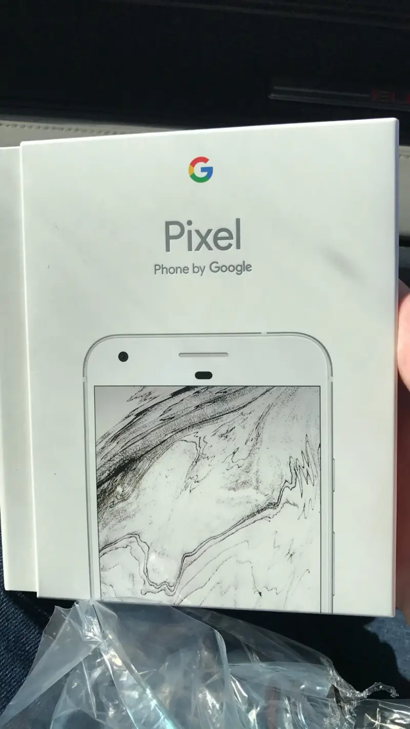 The original Google Pixel unboxing.