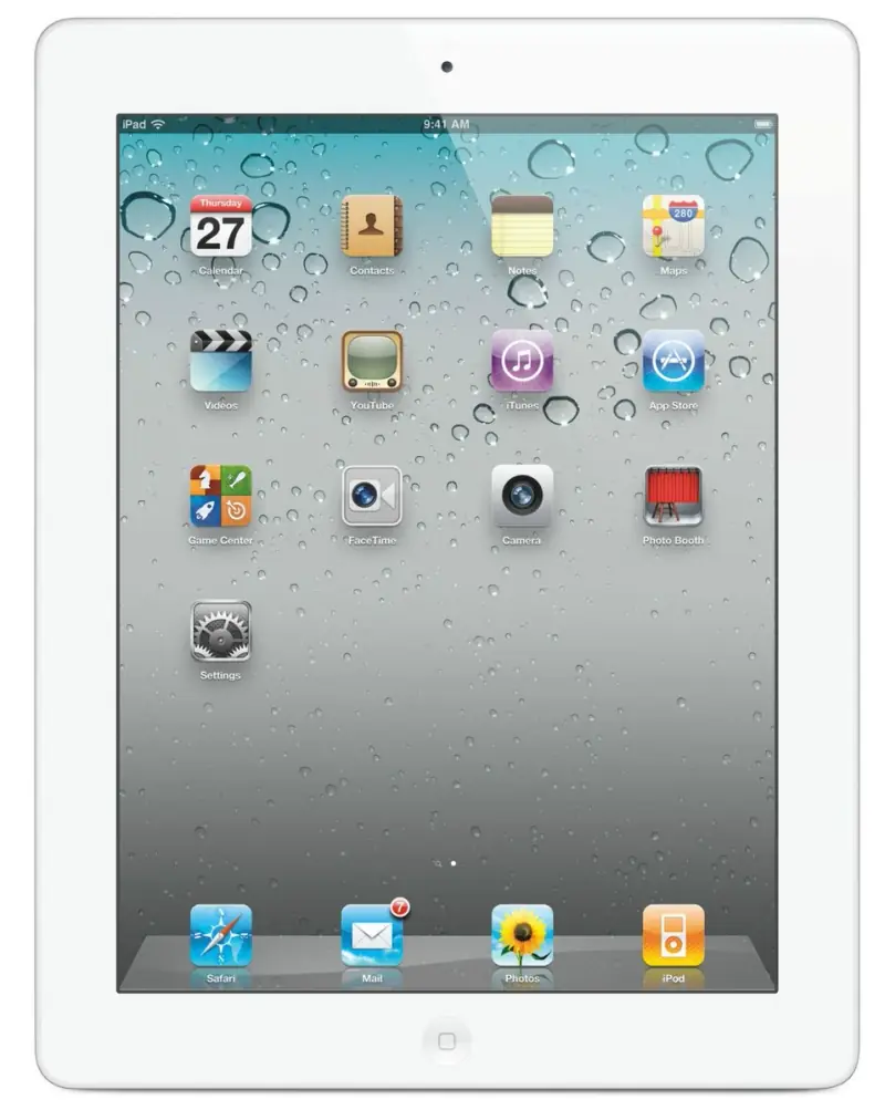 White iPad 2.