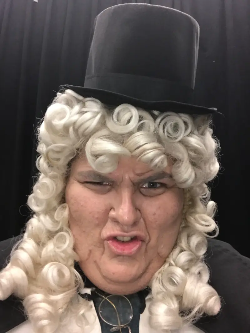 Top hat and wig for The Crucible.