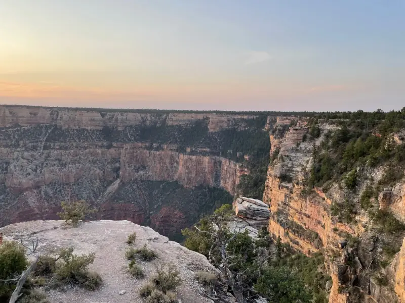A view into the canyon.