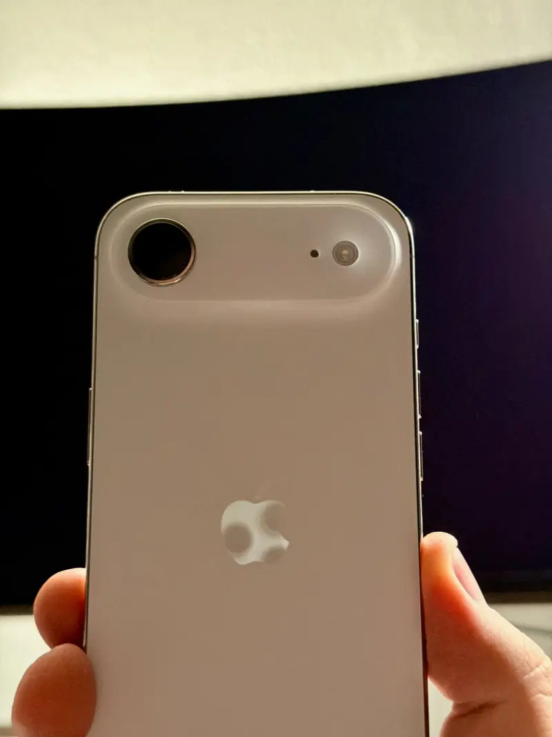 White iPhone Air.