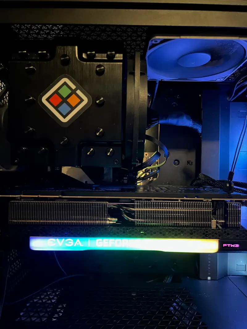 Inside my spring PC build.