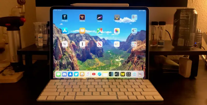 My 2018 iPad Pro with its keyboard.