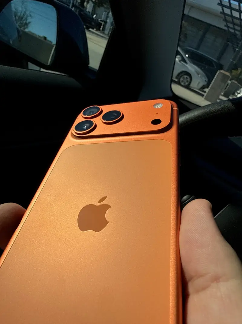 Orange iPhone 17 Pro.