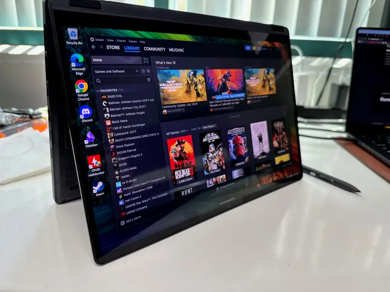 iPad display at my workstation.