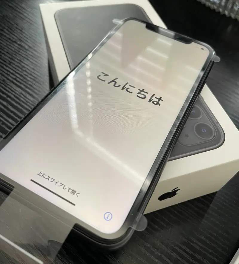 Setting up the iPhone 12.