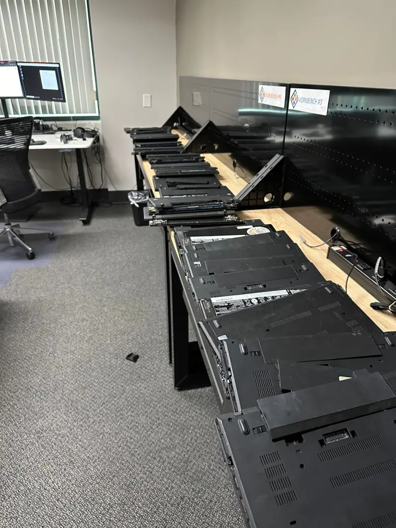 The provisioning workbenches.